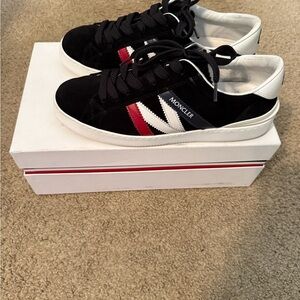 Men's Black, White, and Red MONCLER Sneakers